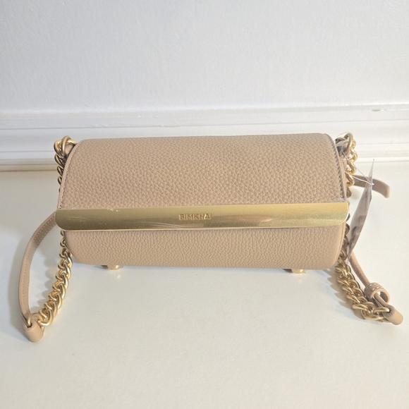New Simkhai Rola Cylinder Calf Leather Gold Tone Chain Camel Crossbody Handbag - Picture 9 of 16